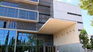 Fachada del Palau de Justícia, sede de la Audiencia Provincial de Girona