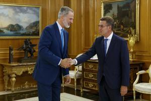 Sánchez transmet al Rei que està en posició d’«unir el suport parlamentari exigit»