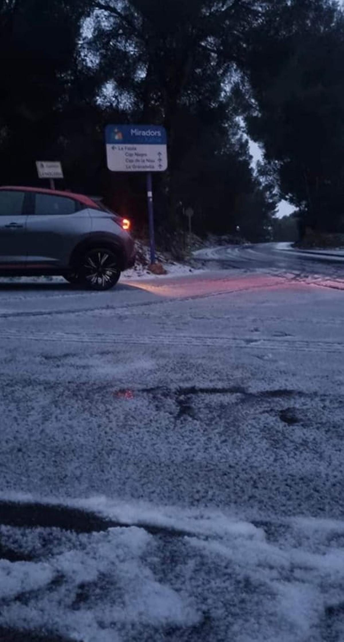 Imagen de Xàbia a primera hora de esta mañana.