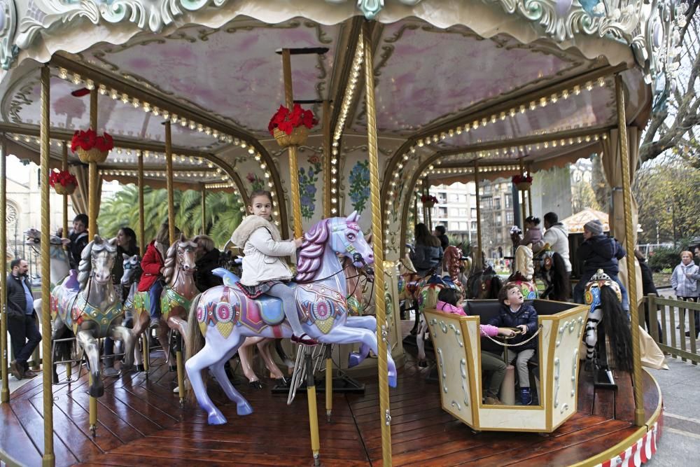 Ambiente navideño en Gijón