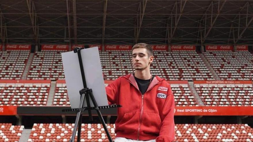 Nuevo paso en la carrera del prometedor artista Aarón Martínez: presenta su nuevo proyecto de la mano del Sporting