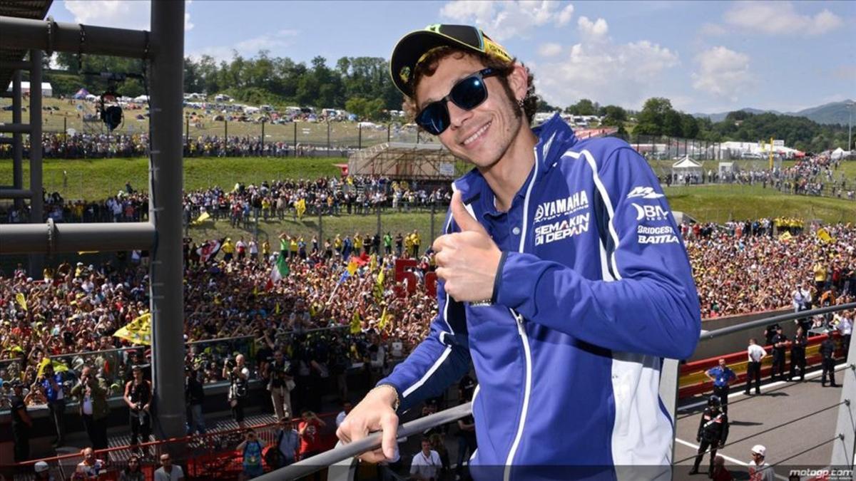 Valentino contará con más de cien mil seguidores en Mugello