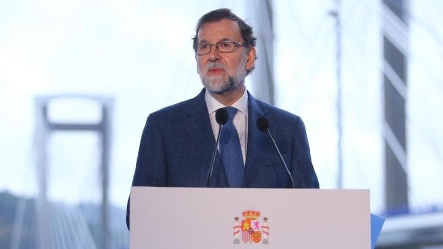 Mariano Rajoy, durante el acto en Galicia.