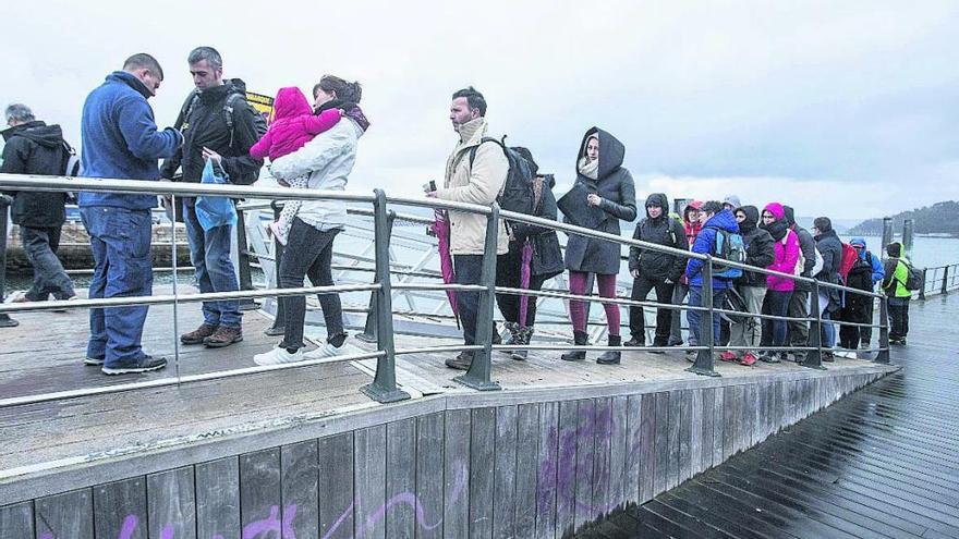 Los turistas estrenaron el nuevo sistema de reservas en la pasada Semana Santa.  // Cristina Graña