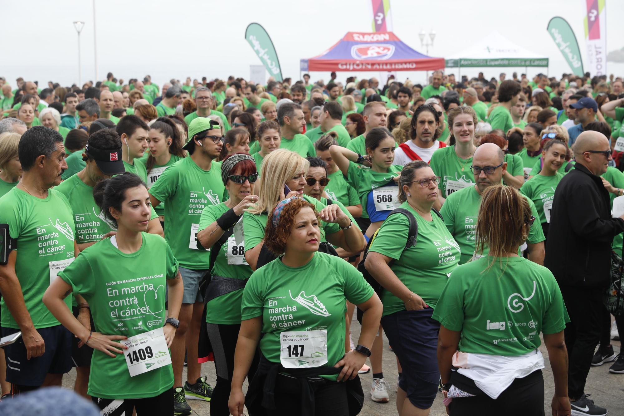 Marcha contra el cáncer en Gijón