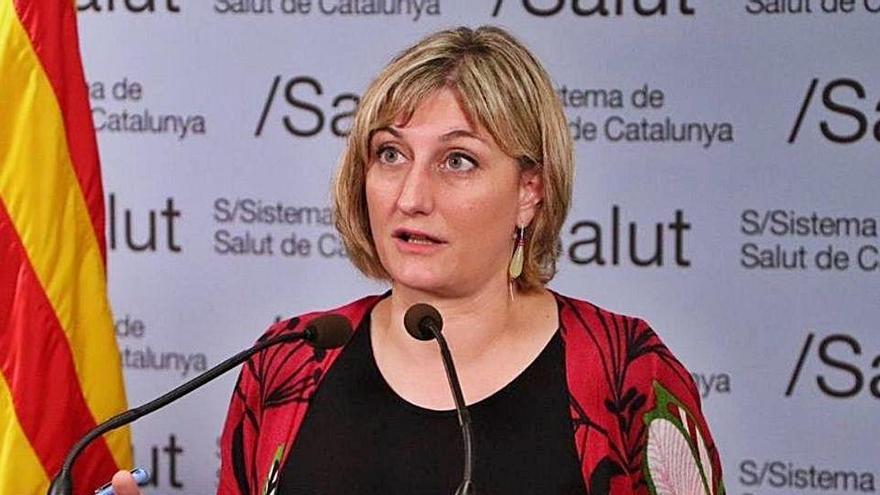 La consellerade Salut, Alba Vergés, en una roda de premsa.