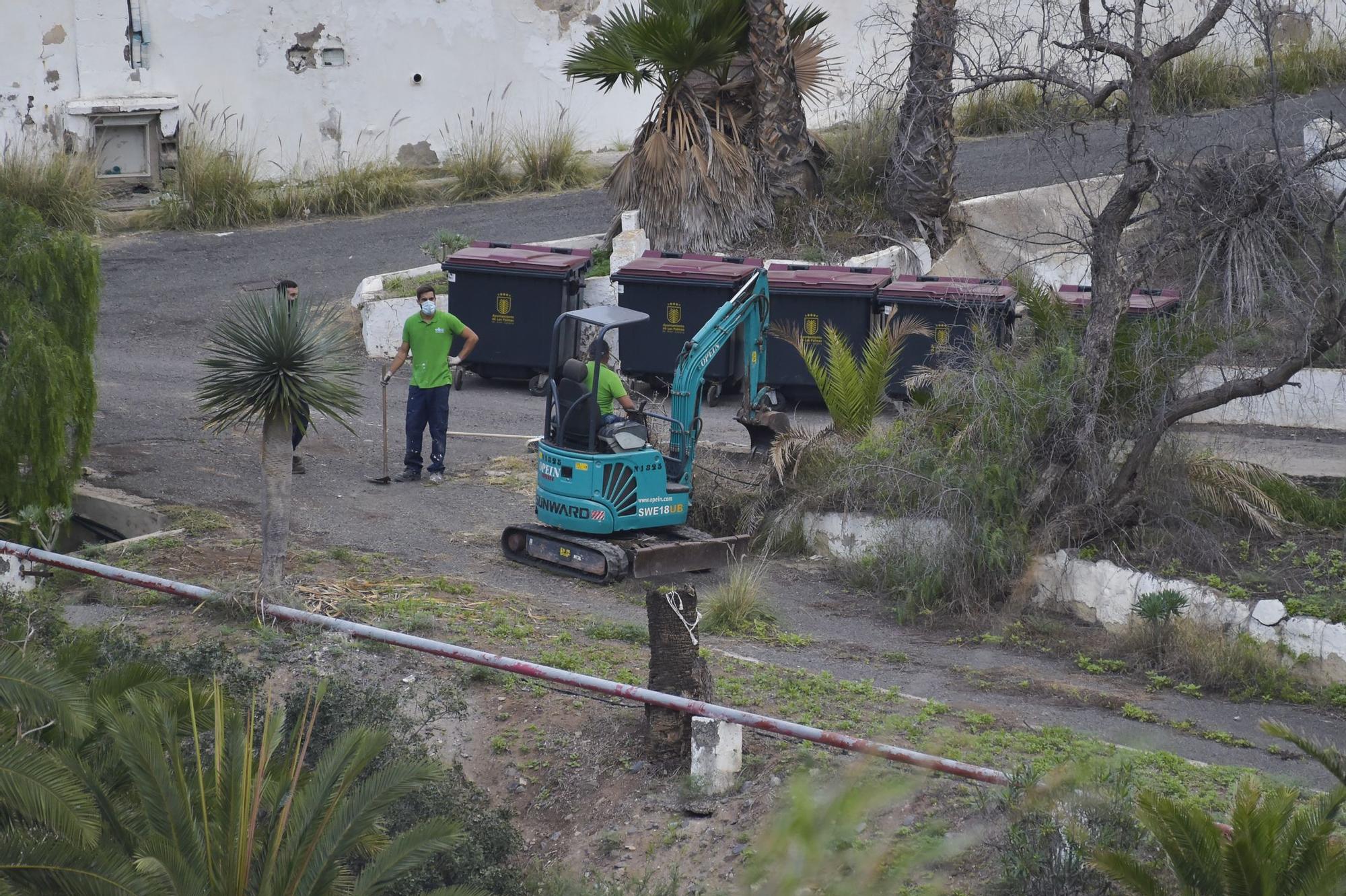 Campamento de migrantes en Barranco Seco