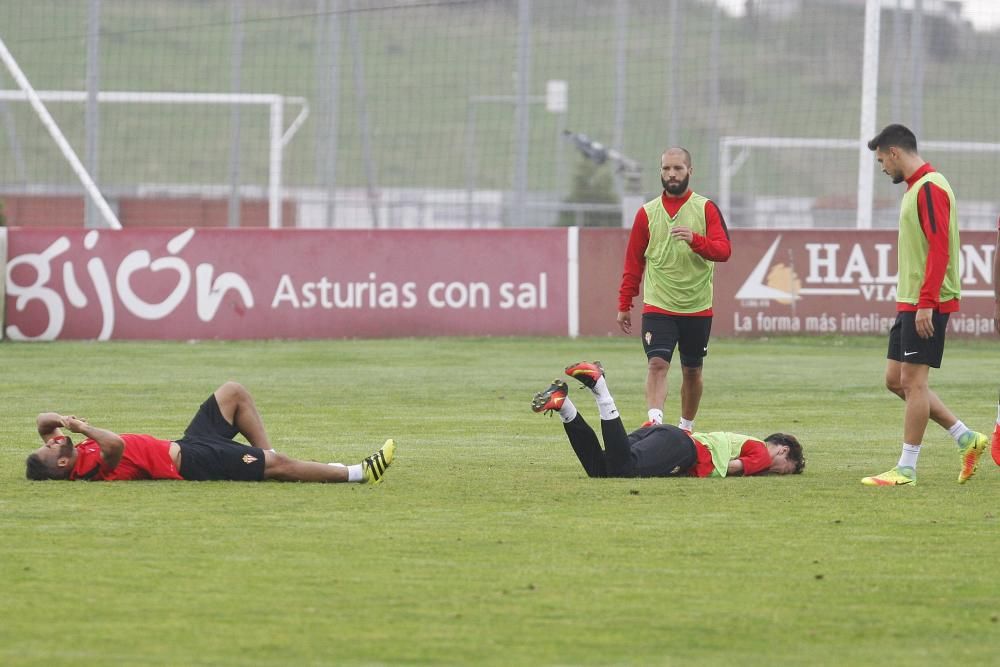 Entrenamiento del Sporting