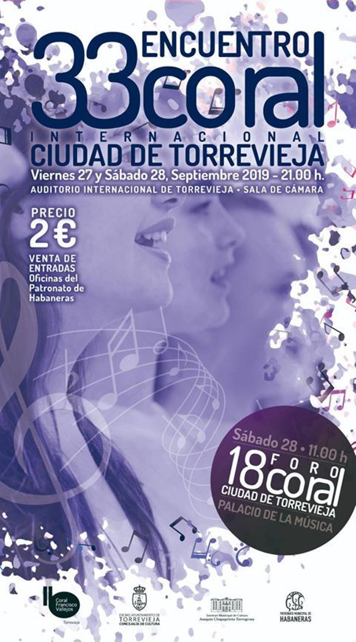 El Auditorio Internacional acoge el 33º Encuentro Coral &quot;Ciudad de Torrevieja