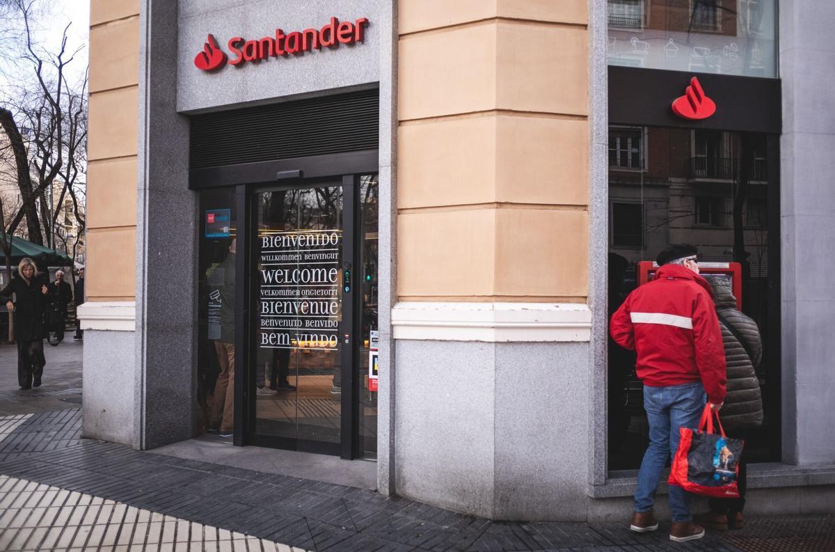 El Banco Santander es la entidad española que más valor ha perdido en bolsa desde el inicio de la guerra de Irán