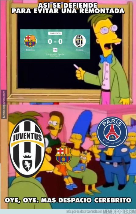 Los mejores memes del Barça-Juventus