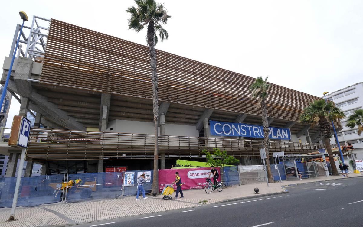Obras en el Centro Insular de Deportes en Las Palmas de Gran Canaria