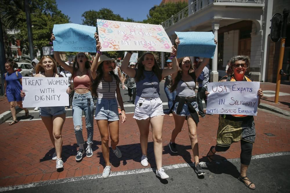 Protestas contra Donald Trump en Sudáfrica