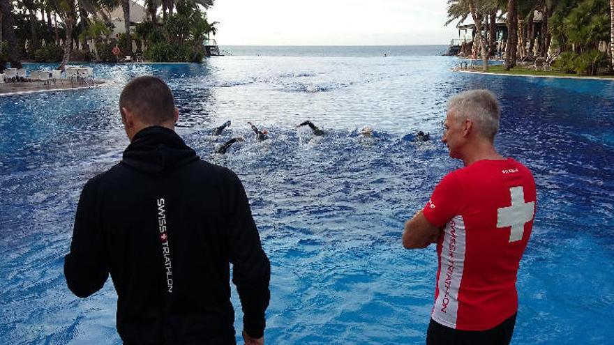 La selección de Suiza entrena en el sur de la Isla, en las instalaciones de Lopesan