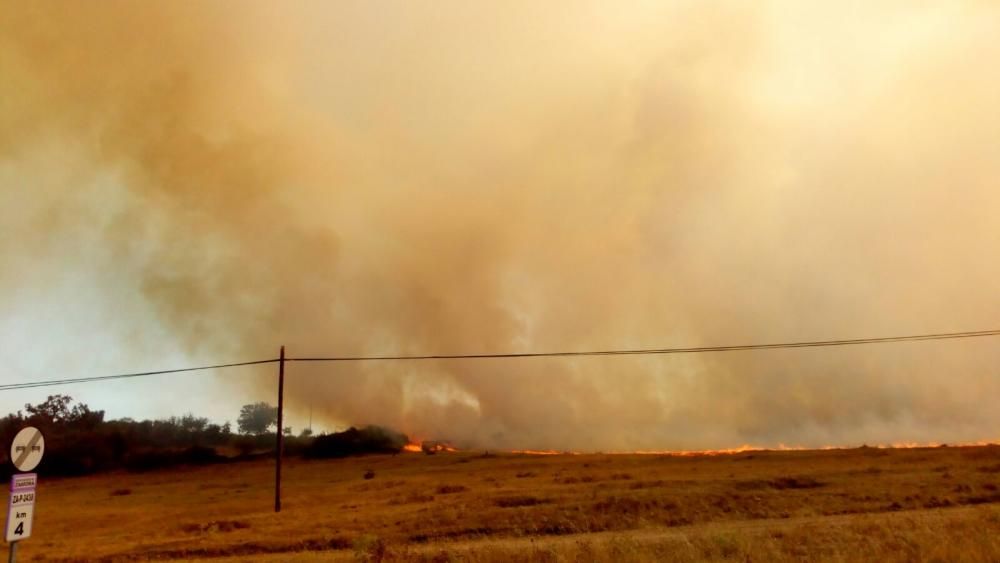 Fuego en Figueruela