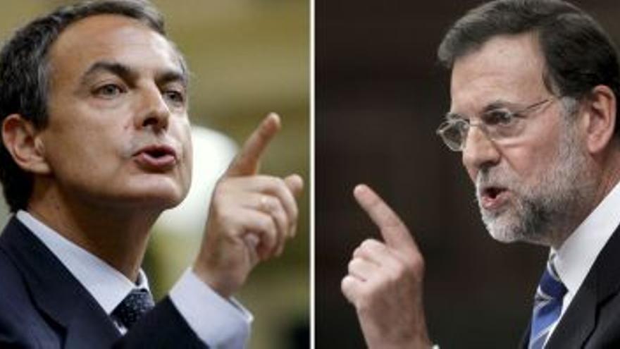 Rajoy pide elecciones y Zapatero le reta a presentar una moción de censura