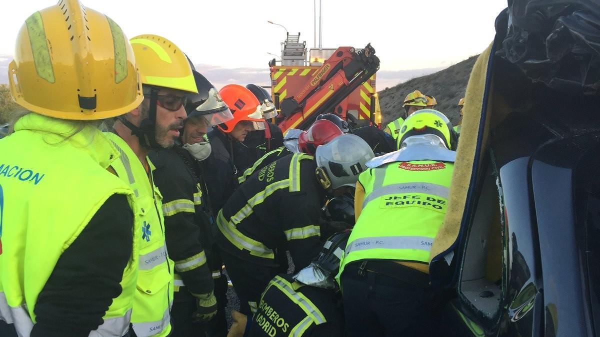 Heridos en un accidente de tráfico en la A-3.