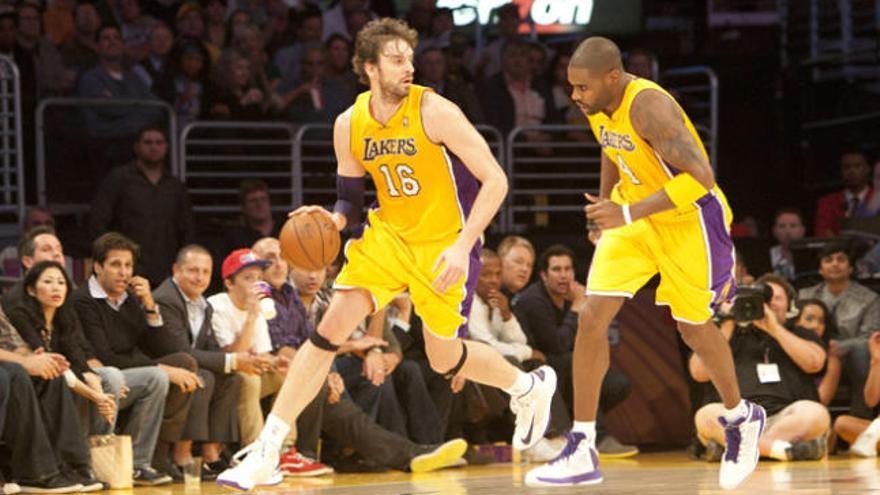 Victoria de los Lakers con Gasol relegado a un segundo plano