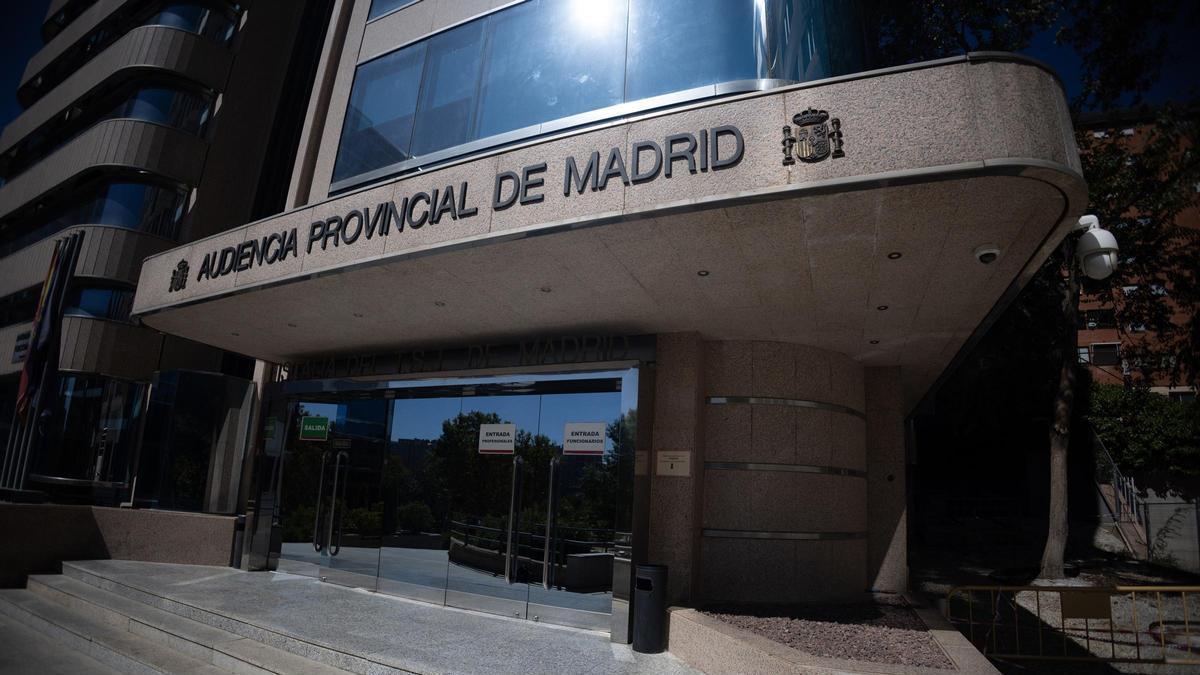 Archivo - Fachada de la sede de la Audiencia Provincial de Madrid, a 26 de septiembre de 2025, en Madrid (España).