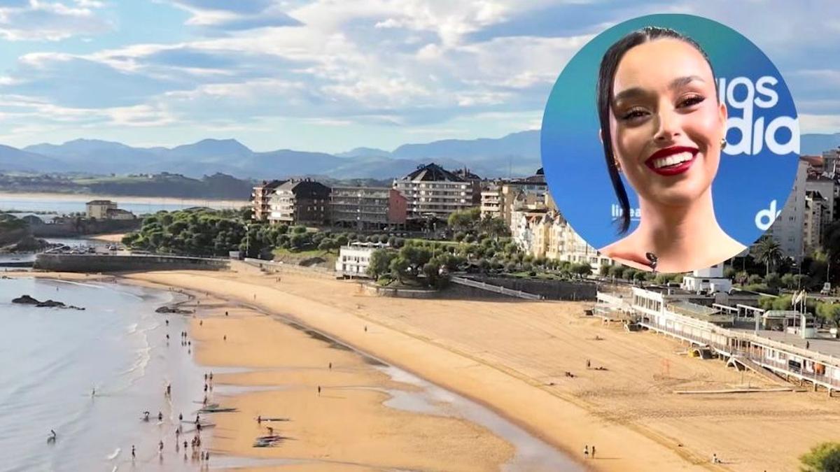 Marta Díaz y la Playa del Sardinero