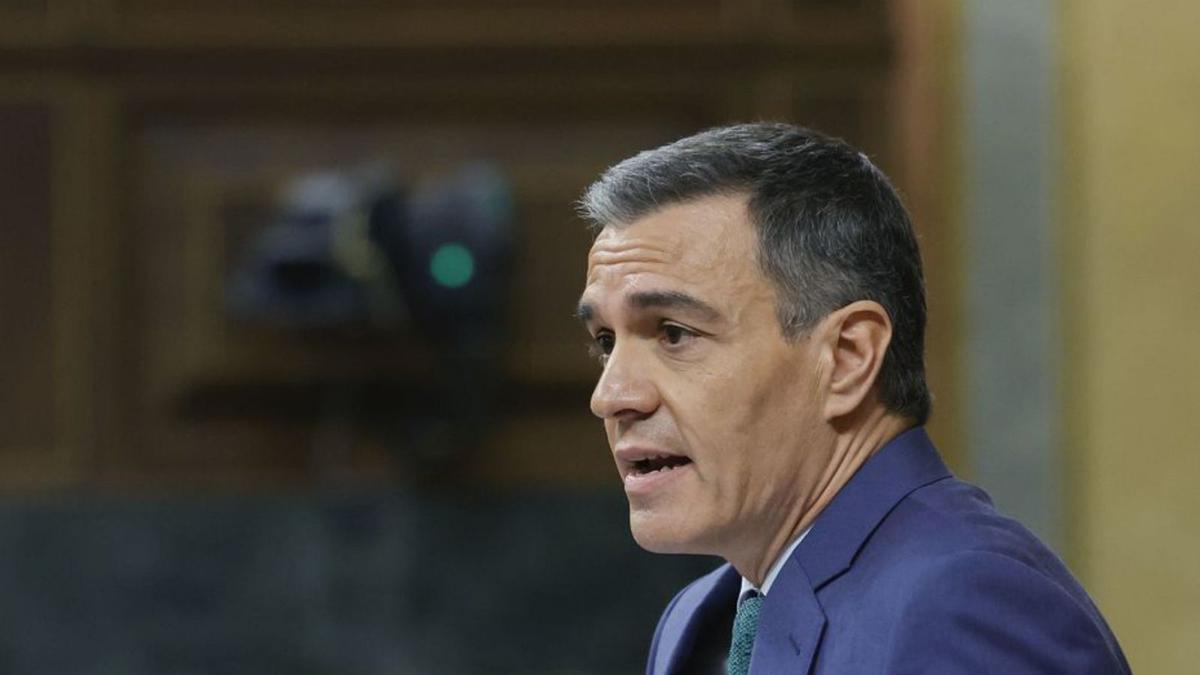 Pedro Sánchez, en el Congreso. | ZIPI ARAGON / EFE