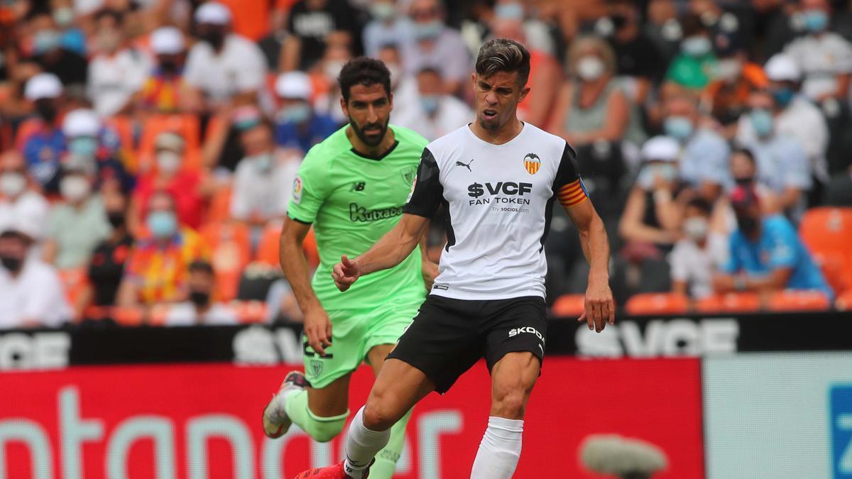 Gabriel Paulista, ante el Athletic.