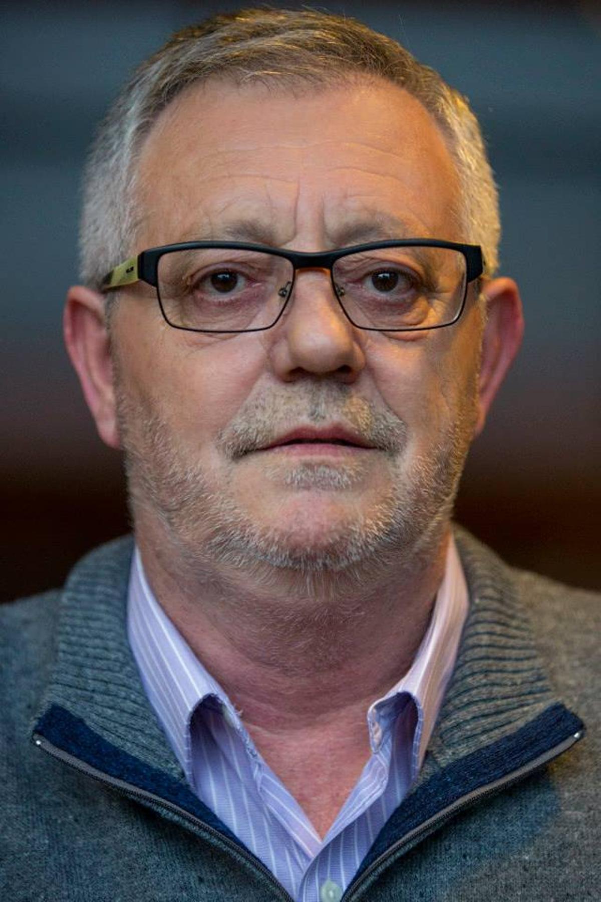 Xosé Manuel Pazos, fotografiado como concejal de ACE en Cangas en mayo de 2015