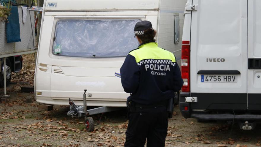 Una de les agents de la Policia Municipal de Girona