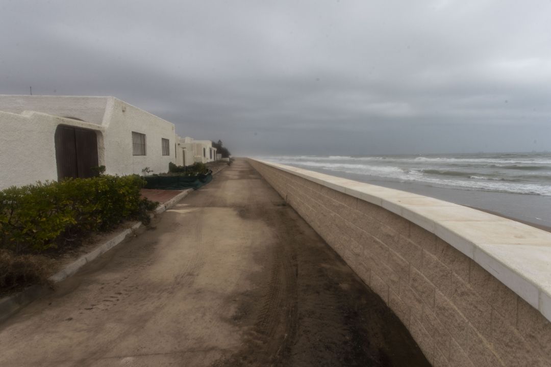 Daños en las playas del Sur.