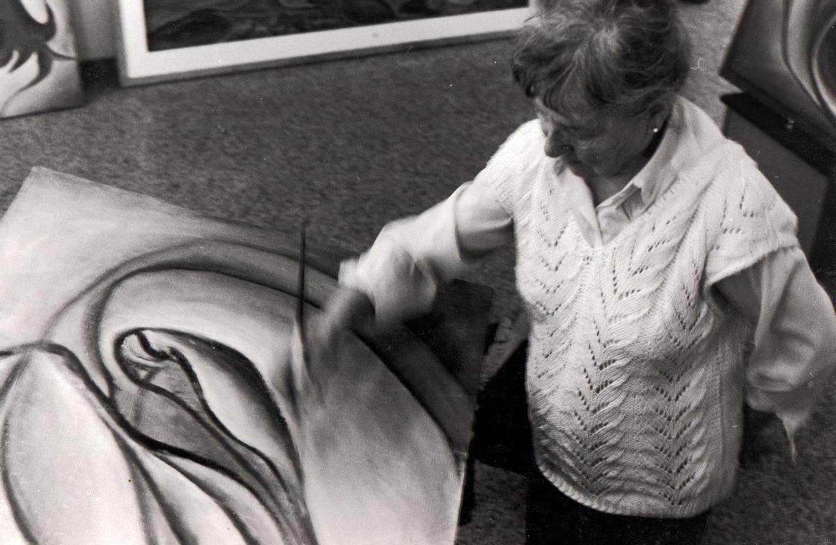 Fanny Gonmar, en su estudio.