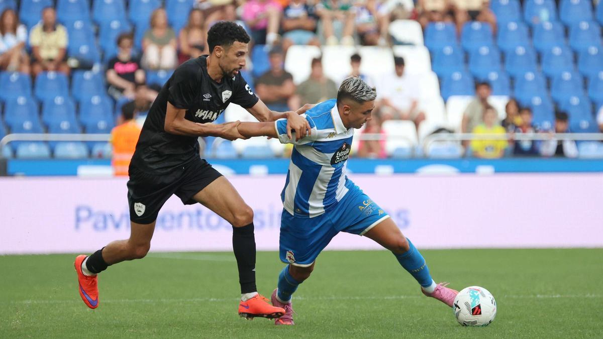 Yeremay, ante el Le Havre el pasado verano