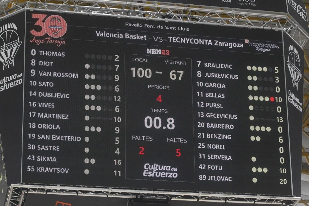 Las imágenes del Valencia Basket - Tecnyconta Zaragoza