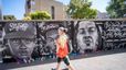 Un mural recorda els dos morts al riu Segre