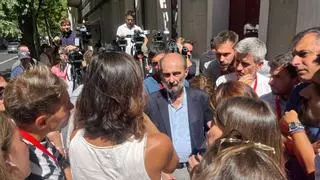 Ferraz da un tirón de orejas a Lambán e insta al PSOE Aragón a retirar sus mociones sobre financiación