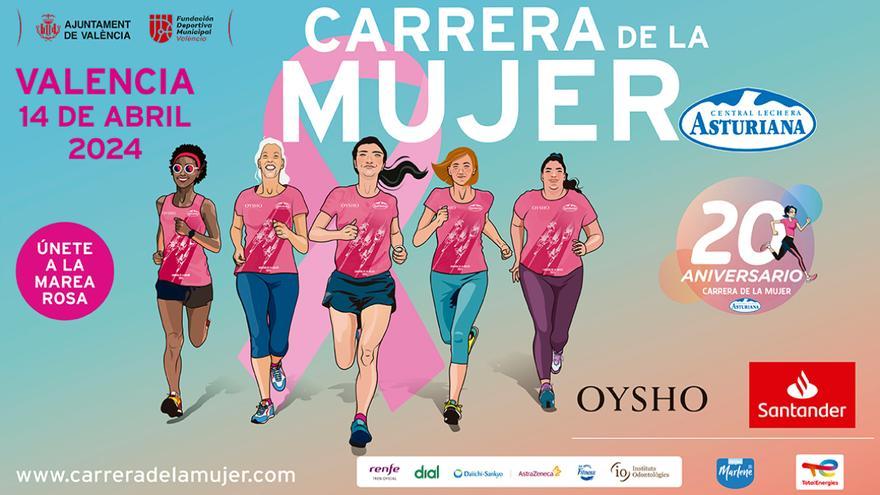La Carrera de la Mujer Central Lechera Asturiana de Valencia 2024 abre inscripciones