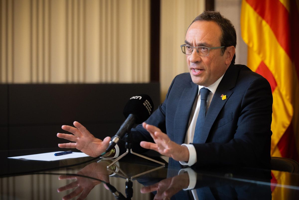 El presidente del Parlament, Josep Rull. El presidente del Parlament, Josep Rull.