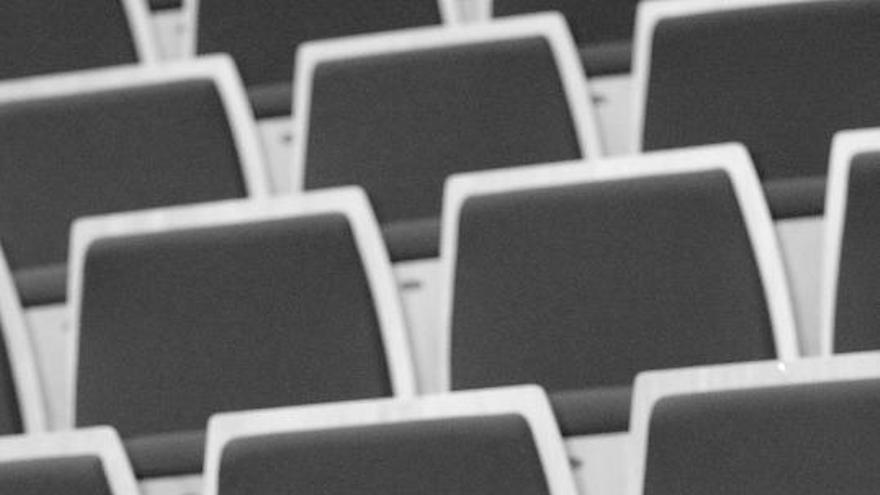 Andrés Presumido, en el auditorio de la Casa de Cultura de Mieres.