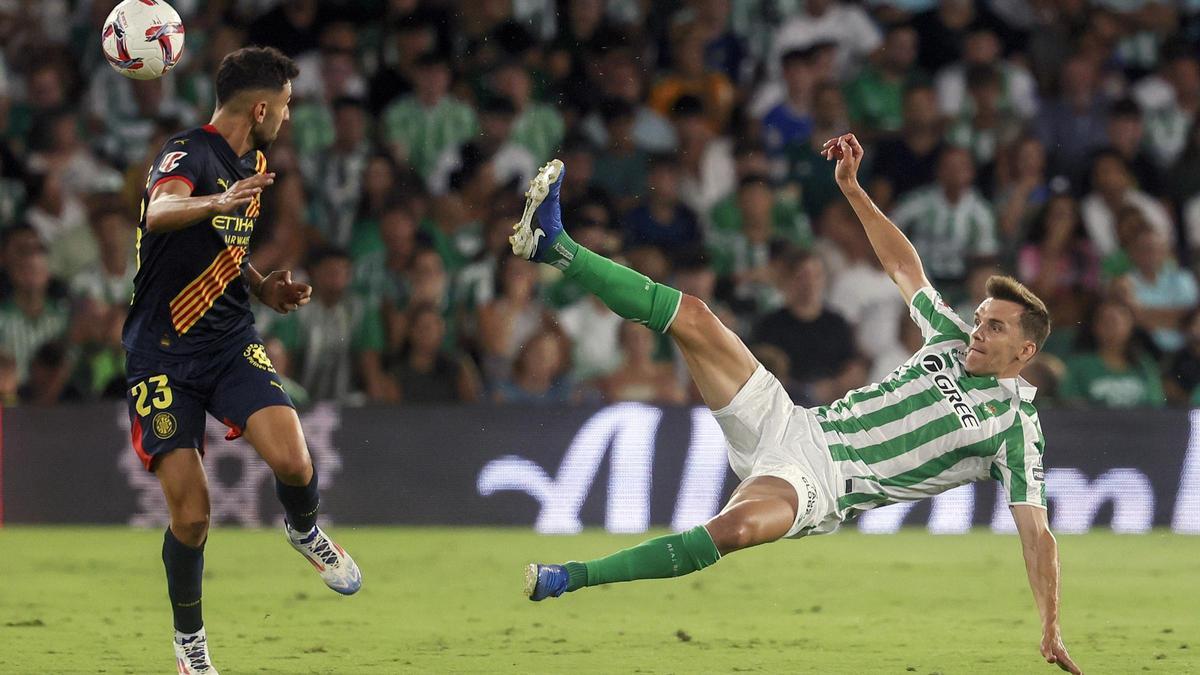 Iván Martín y Diego Llorente, en la primera mitad.