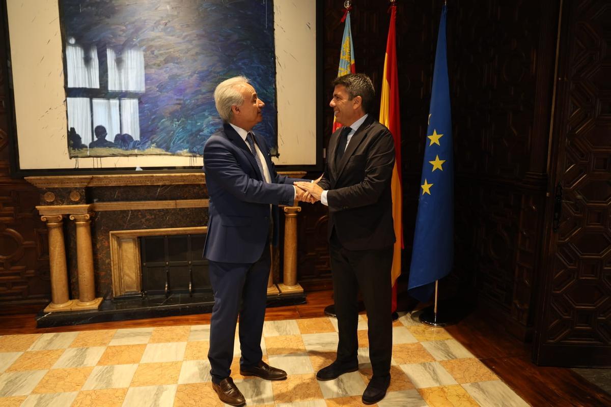 Mazón y Gabaldón, en el Palau.