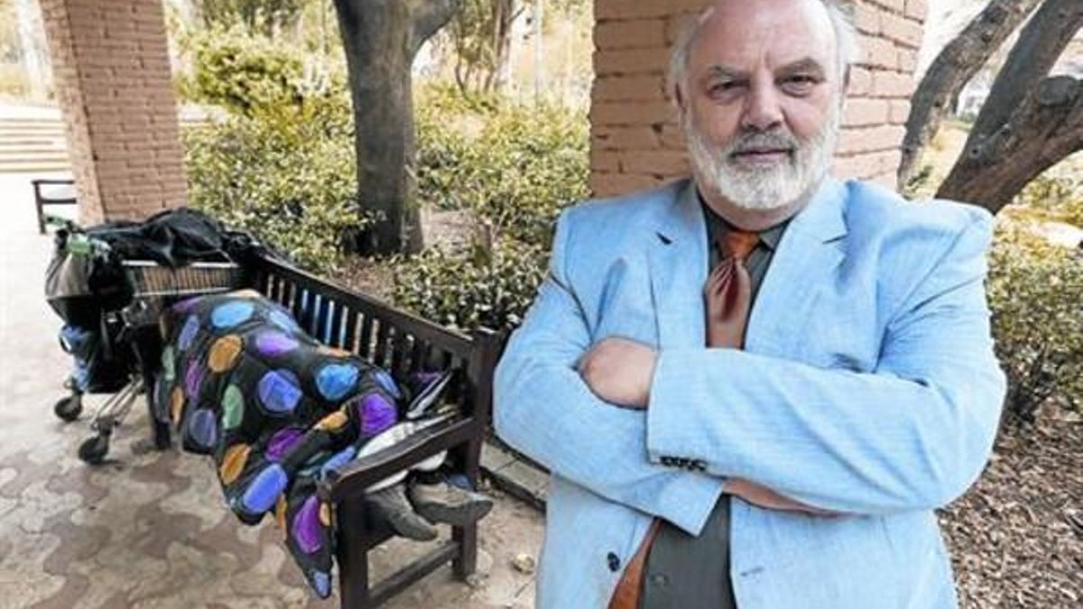 Edward Hugh, en una foto reveladora tomada en el Turó Park, en Barcelona, el pasado martes.