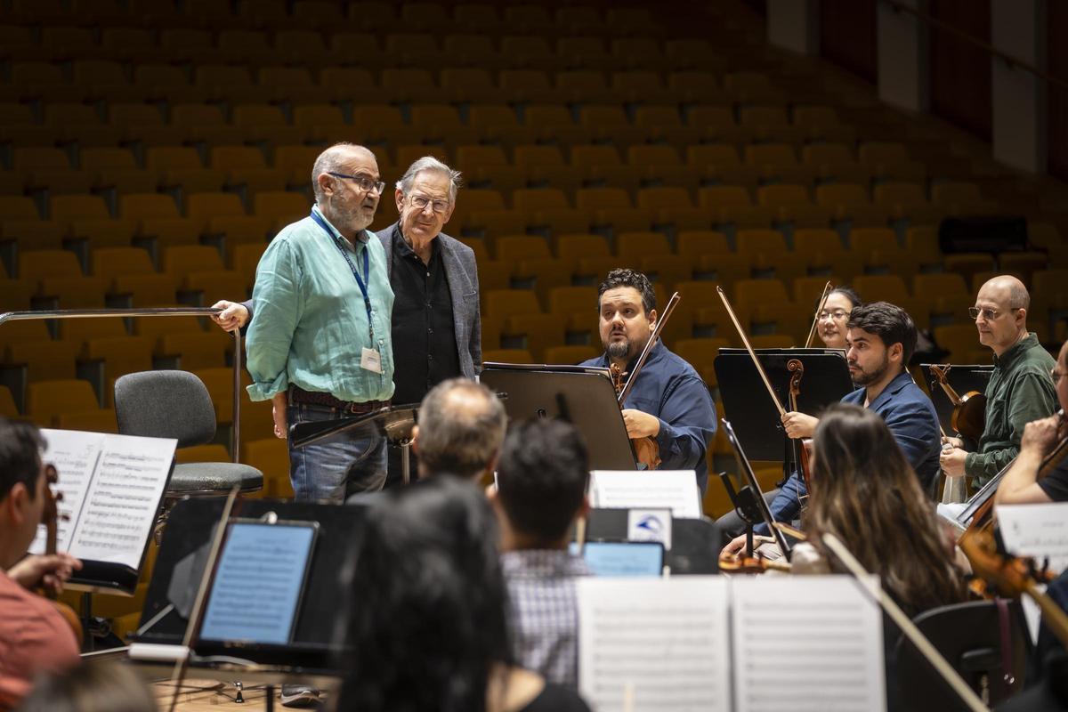 John Eliot Gardiner durante uno de los ensayos