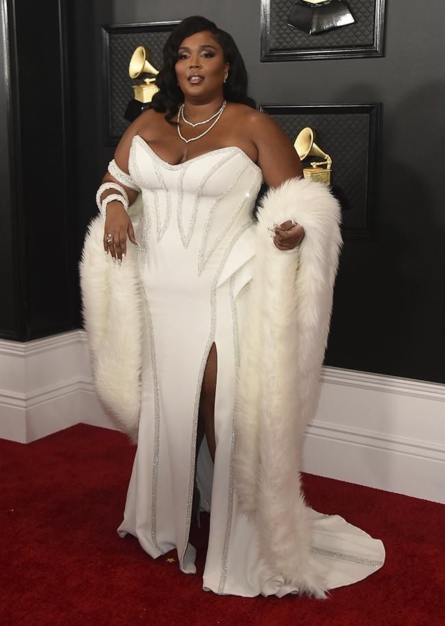 Cantante Lizzo en los premios Grammy