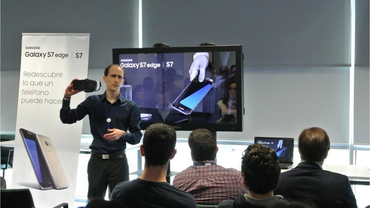 Presentación de Samsung en el Delta Business Center de Viladecans.