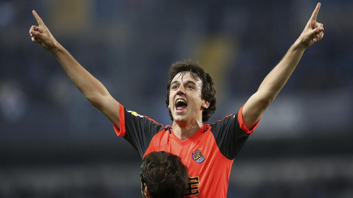 Así fue el primer gol de Rubén Pardo con la Real Sociedad
