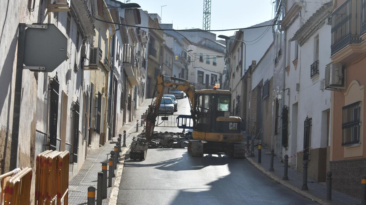 Las obras de la calle Menéndez Pelayo empezaron este lunes.