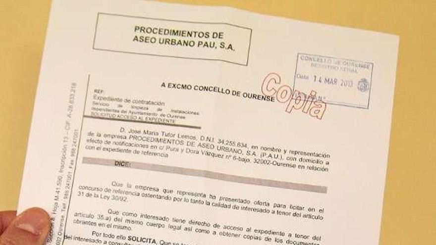 La empresa PAU solicitó el acceso al expediente.  // Jesús Regal