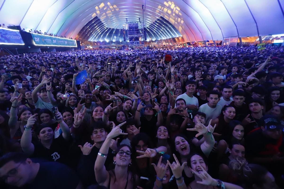 El Espacio Zity en una de sus noches de las Fiestas del Pilar 2025.