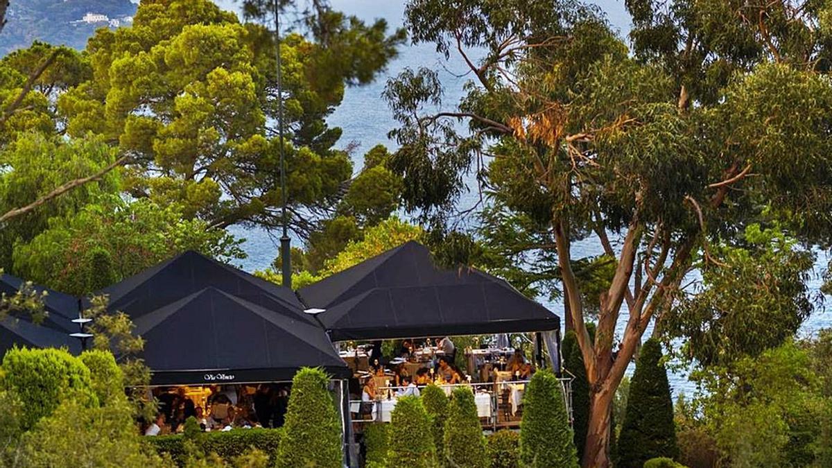 La terrassa del Via Veneto als Jardins de Cap Roig |