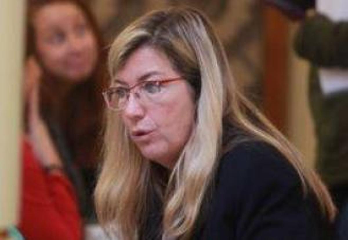 La consellera Patricia Gómez, ayer en el Parlament.