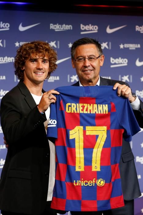Presentación de Antoine Griezmann con el Barcelona